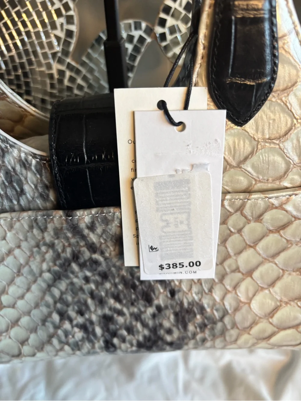 ⭐️Brahmin‎ Satchel in Black and Cream